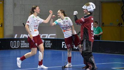 Attēls rakstam: Ķekavietes sekmē Latvijas izlases trīs uzvaras pasaules U19 florbola čempionātā