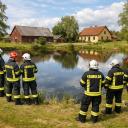 Attēls rakstam: Krimuldas ugunsdzēsēji atgādina būtisku niansi par piemājas dīķiem