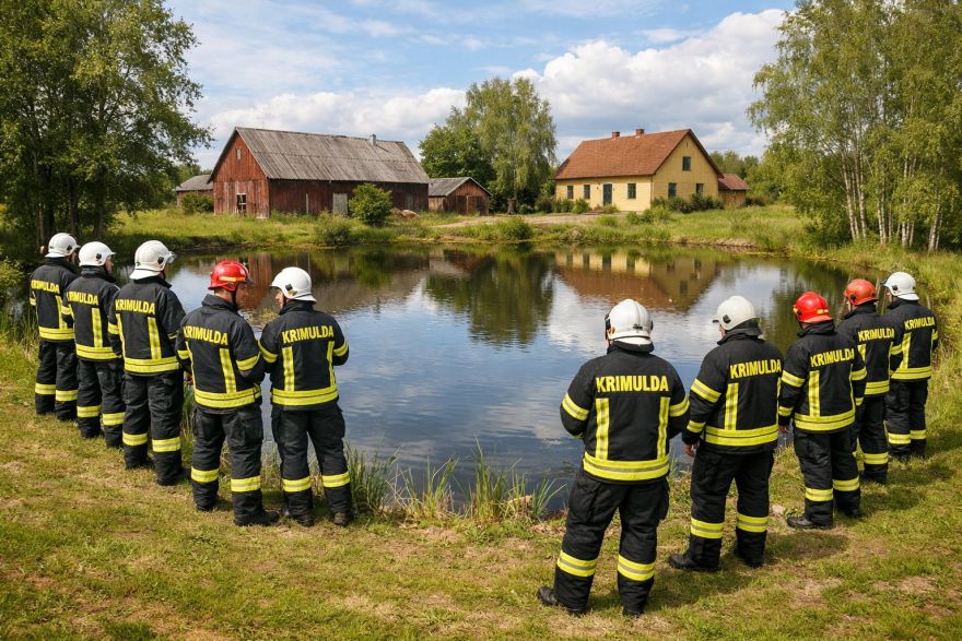 Krimuldas ugunsdzēsēji atgādina būtisku niansi par piemājas dīķiem