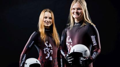 Attēls rakstam: Labākas par olimpiešiem: Upītei un Pavlovai trešā vieta Sanktmoricā