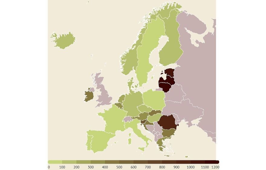 Latvijā šobrīd augstākā saslimstība ar Covid-19 Eiropā