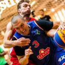 Attēls rakstam: Latvijas 3x3 basketbola līgas "Top Gun" vasaras sezonas finālā "Ķekava" pārspēj "Mārupi"