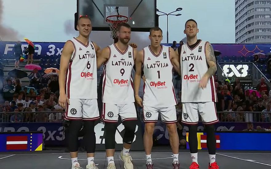 Latvijas 3x3 basketbolisti iekļūst Pasaules kausa ceturtdaļfinālā