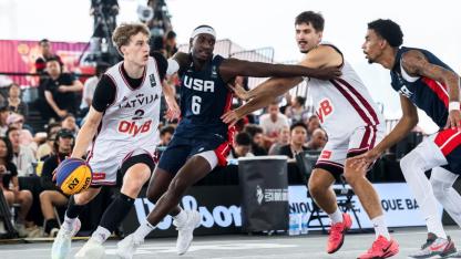 Attēls rakstam: Latvijas 3x3 basketbolisti izcīna sudraba medaļas U23 Pasaules kausā
