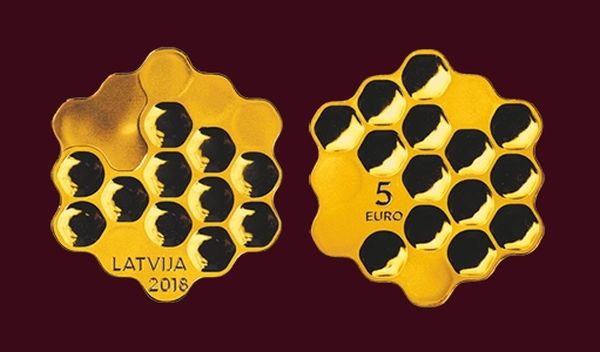 Latvijas Banka izlaidīs inovatīvu kolekcijas monētu "Medus monēta"