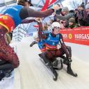 Attēls rakstam: Latvijas kamaniņu divniekiem divas medaļas Siguldā