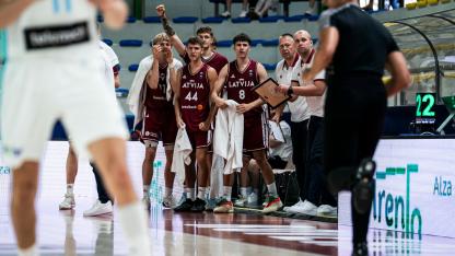 Attēls rakstam: Latvijas U-18 izlasei sāpīgs zaudējums Eiropas čempionāta astotdaļfinālā