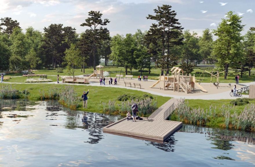 Līdz rudenim plāno pabeigt Spuņņupes peldvietas teritorijas labiekārtošanu Spuņciemā
