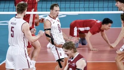 Attēls rakstam: Lielisks sniegums mūsu volejbola izlasei! Tā nodrošina vietu Eiropas čempionāta astotdaļfinālā