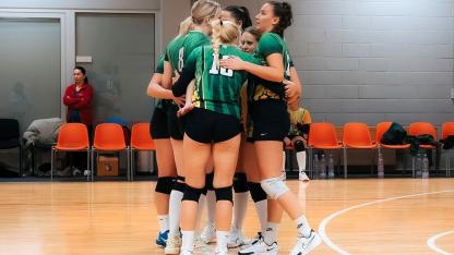 Attēls rakstam: Mārupes sporta centra volejbolistes pamatturnīra pēdējā spēlē piedzīvo pirmo zaudējumu