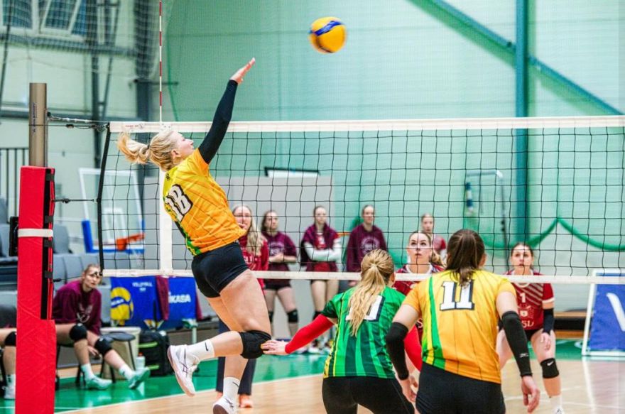 Mārupes volejbolistes ar zaudējumu sāk Latvijas čempionāta finālsēriju