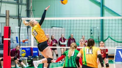 Attēls rakstam: Mārupes volejbolistes ar zaudējumu sāk Latvijas čempionāta finālsēriju