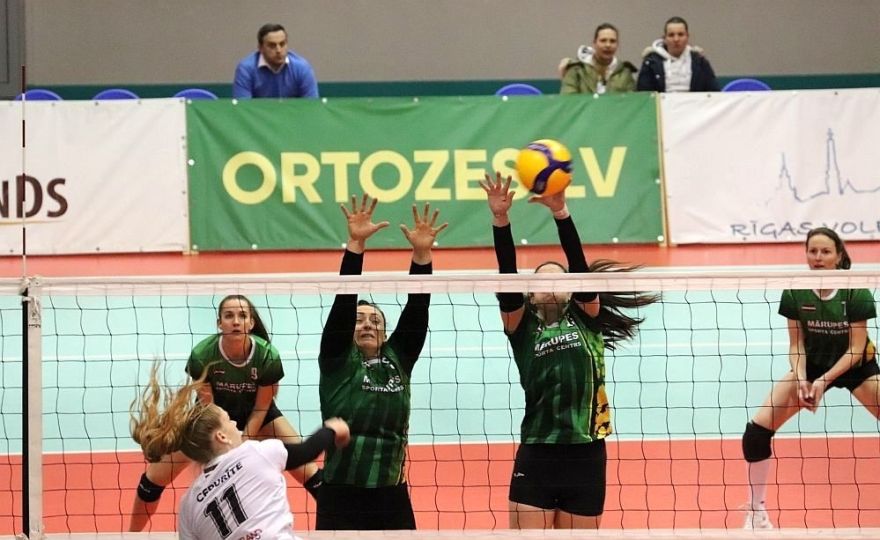 Mārupes volejbolistes otrreiz zaudē Daugavpilī un pusfinālā neiekļūst