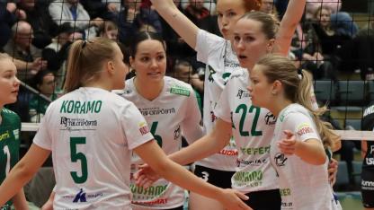 Attēls rakstam: Megija Dambrehte gūst duci punktu sezonas pirmajā CEV Izaicinājuma kausa spēlē