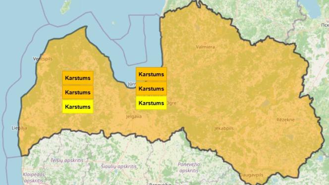 Attēls rakstam: Meklējam ēnu: svētdien valsts rietumu un centrālajos rajonos gaidāms ļoti stiprs karstums