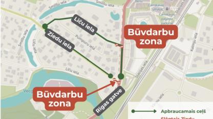 Attēls rakstam: No 11.maija būvdarbu dēļ Carnikavā būs satiksmes organizācijas izmaiņas