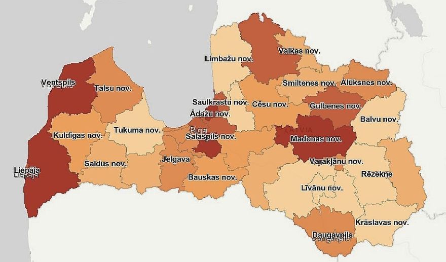 Otrdien Latvijā reģistrēti 748 jauni Covid-19 inficēšanās gadījumi