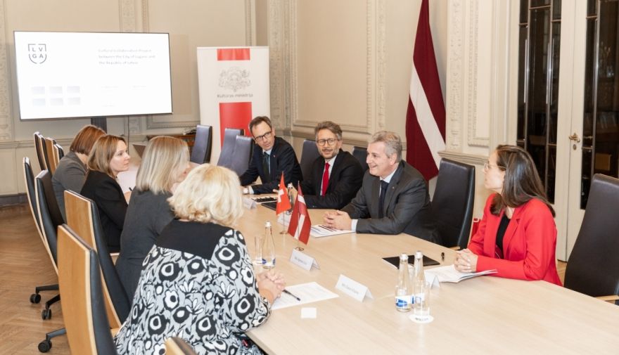Pagarinās Raiņa un Aspazijas ekspozīcijas izstādīšanu Šveicē; Lugāno delegācija viesojas Jūrmalā