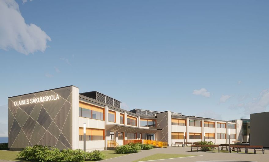 Par 4,2 miljoniem eiro paplašinās un atjaunos Olaines sākumskolu
