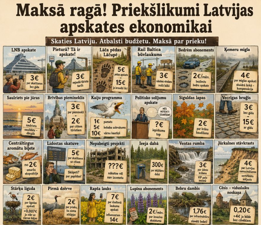 Par baltu velti vairs neko!  Ko vēl Latvijā varētu padarīt par maksas pakalpojumu