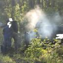 Attēls rakstam: “Paveicās, ka koki aizturēja kūleņošanu” – Dreiliņos jauniešu “Audi” pēc driftēšanas apmetas uz jumta
