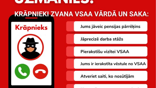 Attēls rakstam: “Pierakstīsim jūs pensijas pārrēķinam” – tā sākas krāpnieku zvani