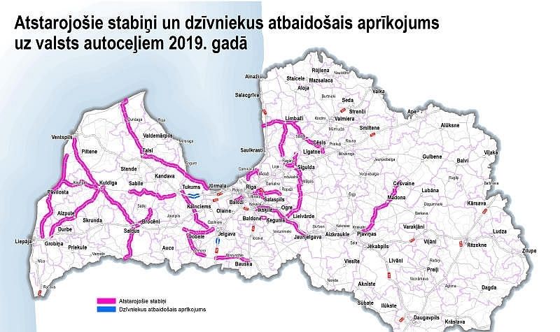 Reģionālie autoceļi tiek aprīkoti ar atstarojošiem signālstabiņiem, arī Pierīgā