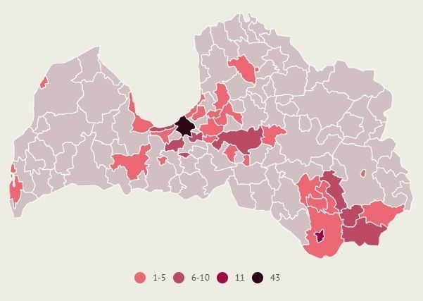 Rīgā izveseļojies būtisks skaits Covid-19 pacientu; inficētie vairs nav reģistrēti Mārupes, Ķekavas un vairākās citās pašvaldībās