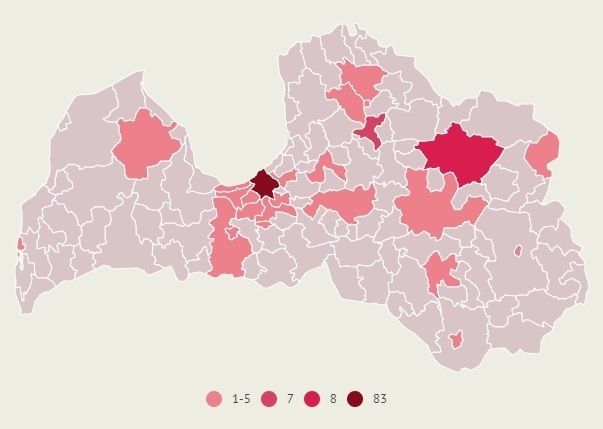 Rīgā izveseļojušies vēl pieci Covid-19 pacienti, bet inficēšanās vairs nav reģistrēta Stopiņu un Valkas novadā