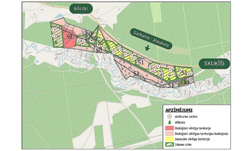 "Rīgas meži" sāk mežizstrādi Ropažu novadā starp Bāliņiem un Skuķīšiem