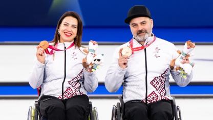 Attēls rakstam: Rožkova/Lasmans izcīna Latvijai pirmo medaļu ziemas paralimpiskajās spēlēs