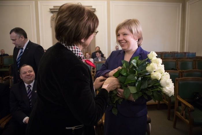 Saeima Centrālās vēlēšanu komisijas priekšsēdētāja amatā ievēl Kristīni Bērziņu