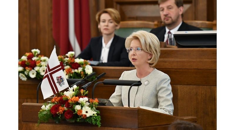 Saeimas priekšsēdētāja: Izšķirīgi notikumi mūsu vēsturē nav bijusi laimīga sagadīšanās, esam rīkojušies mērķtiecīgi