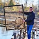 Attēls rakstam: Salacas krastos nēģi "tur kanti" sīvā konkurencē ar reņģi