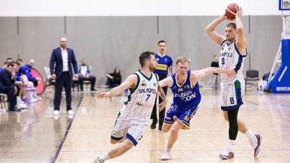 Attēls rakstam: Salaspils basketbolisti piedzīvo zaudējumu rezultatīvā NBL ceturtdaļfināla spēlē