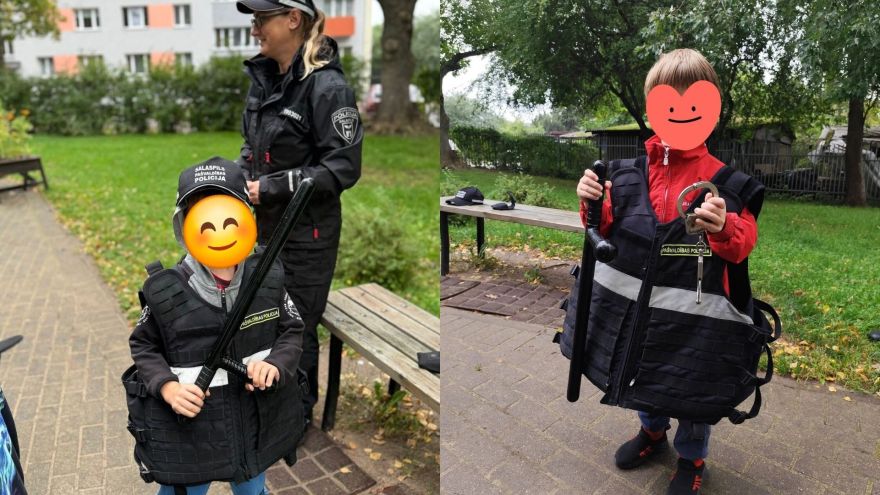 Salaspils bērniem īpaša tikšanās ar policiju: ko viņi saņēma dāvanā?