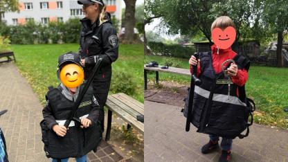 Attēls rakstam: Salaspils bērniem īpaša tikšanās ar policiju: ko viņi saņēma dāvanā?