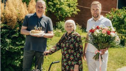 Attēls rakstam: Saulkrastu iedzīvotāja svin 101. jubileju un dalās ar zelta padomu