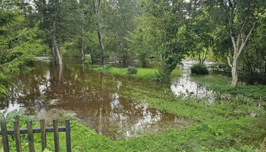 Saulkrastu novadā applūdušas teritorijas, pašvaldība gatava nodrošināt pagaidu izmitināšanu