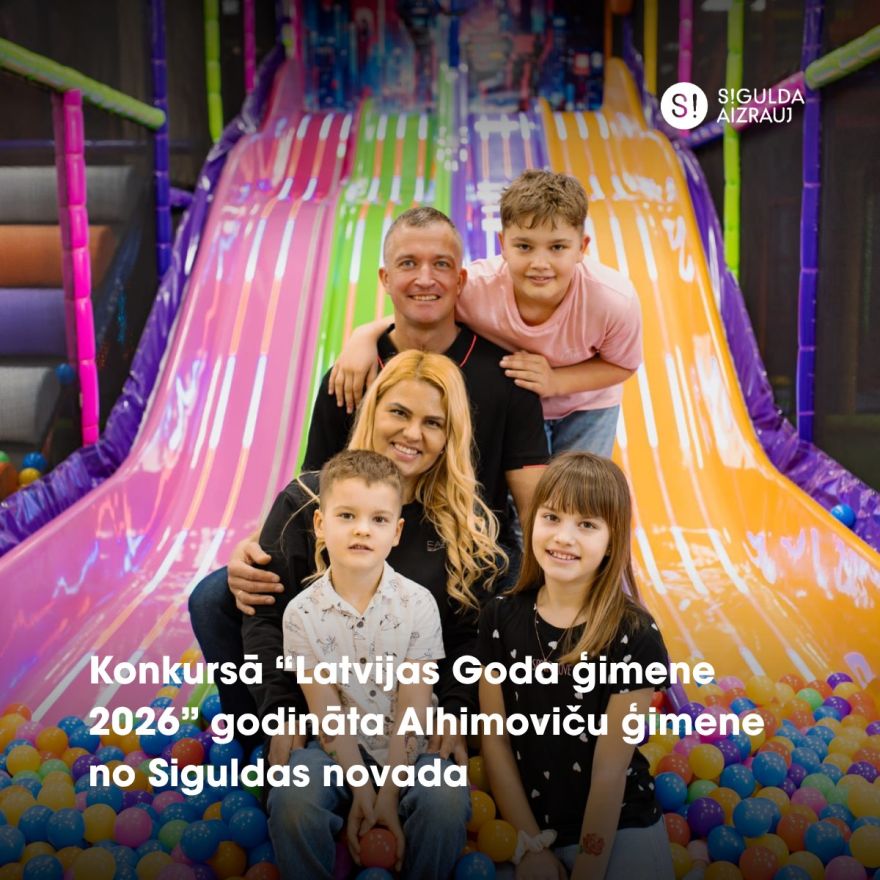 Siguldas novada lepnums – Alhimoviču ģimene godināta konkursā “Latvijas Goda ģimene 2026”