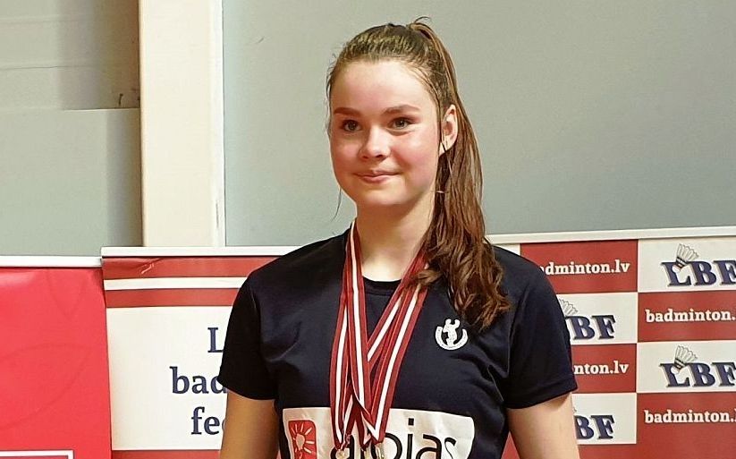 Siguldiete Kupča izcīna Latvijas badmintonistiem vienīgo uzvaru Eiropas junioru čempionātā