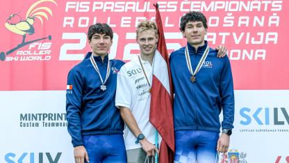 Attēls rakstam: Siguldietim pasaules junioru  čempiona tituls! Bruno Bilāns Madonā izcīna zelta medaļu rollerslēpošanā