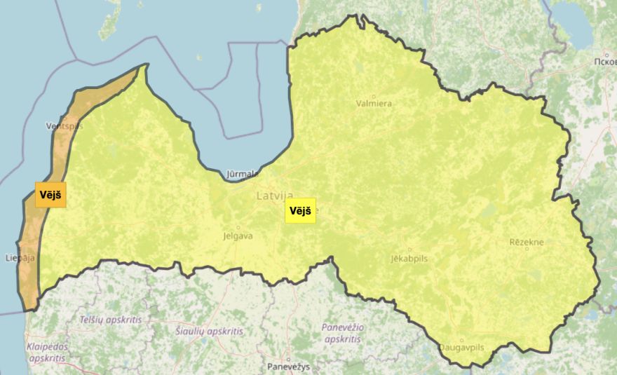 Sinoptiķi brīdina par pirmo rudens vētru - Latviju skars ļoti spēcīgs vējš