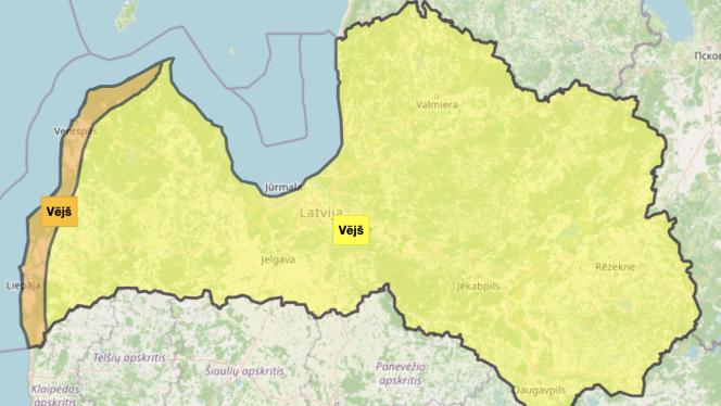 Attēls rakstam: Sinoptiķi brīdina par pirmo rudens vētru - Latviju skars ļoti spēcīgs vējš