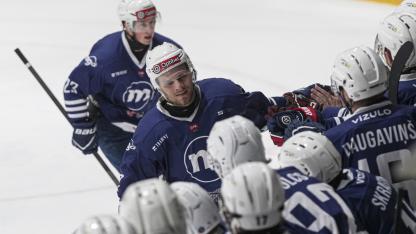 Attēls rakstam: Sotniekam divi vārti, “Mogo”/RSU ar sagrāvi sāk IIHF Kontinentālā kausa pirmo kārtu Elektrēnos