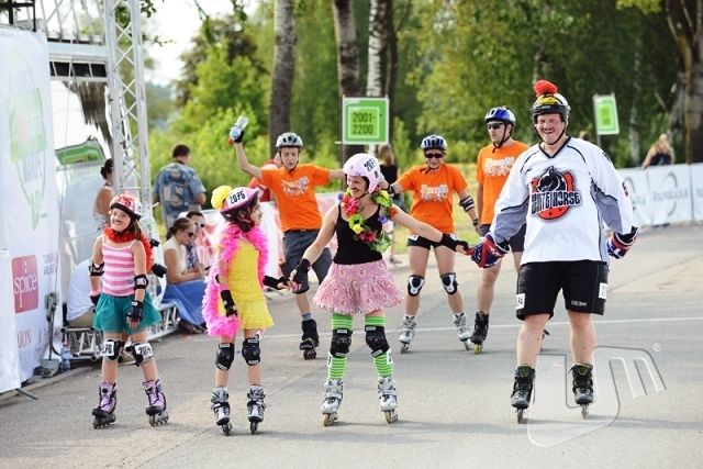 "Spice" skrituļslidošanas maratons Mārupē