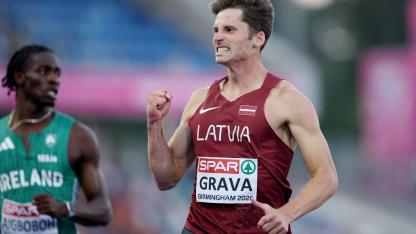 Attēls rakstam: Sprinteris Grava sasniedz Eiropas čempionāta finālu