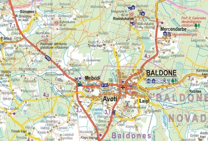 Tapusi jauna Pierīgas karte