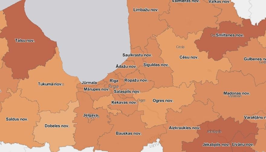 Trešdien Latvijā reģistrēti 596 Covid-19 inficēšanās gadījumi, stacionēto pacientu skaits sasniedzis 317