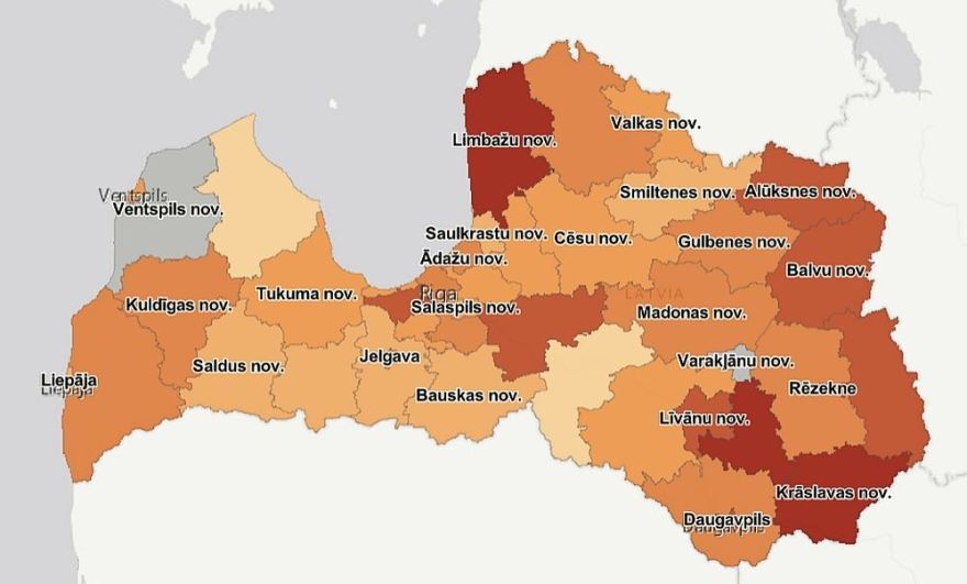 Triju dienu laikā Latvijā reģistrēti 345 Covid-19 inficēšanās gadījumi (papildināta)